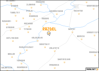 map of Razdel