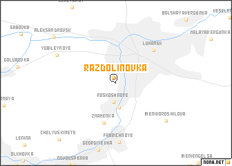 map of Razdolinovka