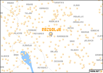 map of Razdolje