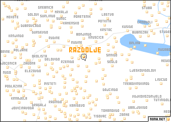 map of Razdolje