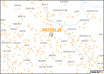 map of Razdolje