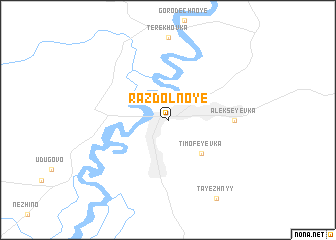map of Razdol\