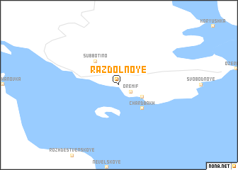 map of Razdol\