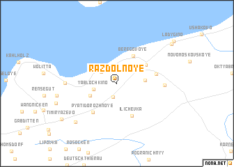 map of Razdolʼnoye
