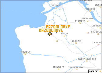 map of Razdol\