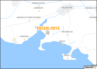 map of Razdolʼnoye