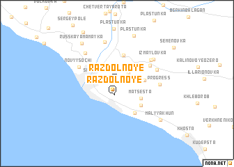 map of Razdol\