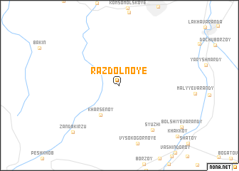 map of Razdol\