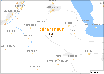 map of Razdol\