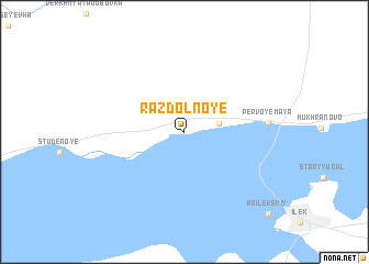 map of Razdol\