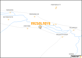 map of Razdol\