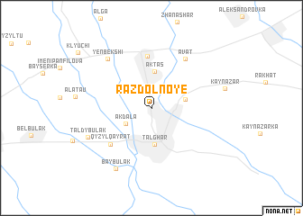 map of Razdol\