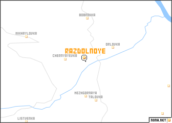 map of Razdol\