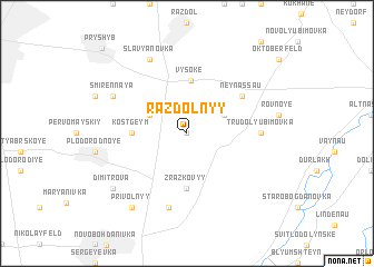 map of Razdolʼnyy