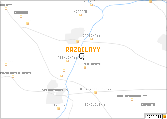 map of Razdol\