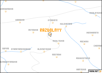 map of Razdol\