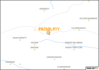 map of Razdol\