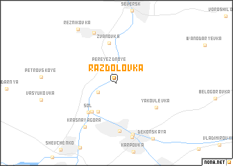 map of Razdolovka