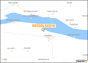 map of Razdol\