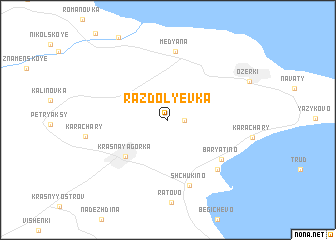 map of Razdol\