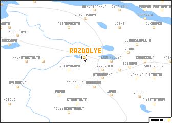 map of Razdol\