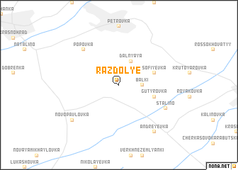 map of Razdolʼye