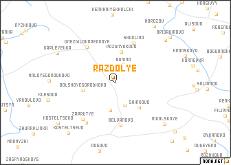 map of Razdol\