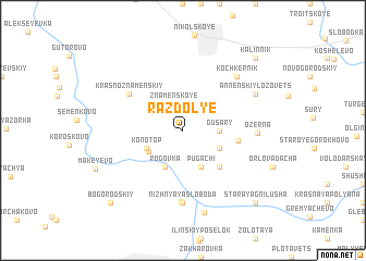 map of Razdol\