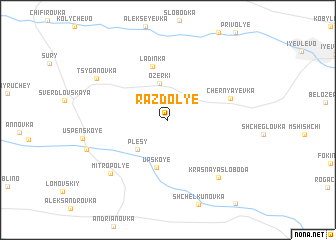 map of Razdol\