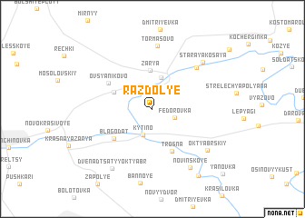 map of Razdol\