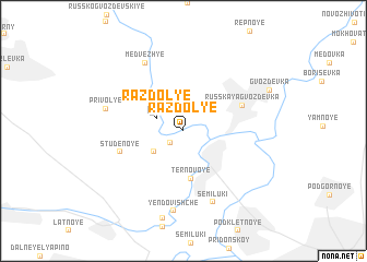 map of Razdol\