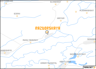 map of Razdorskaya