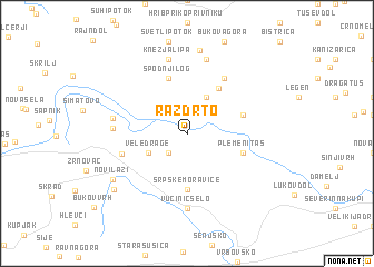 map of Razdrto