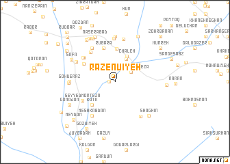 map of Razenū\