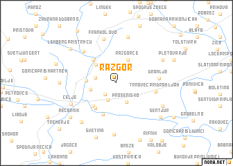 map of Razgor