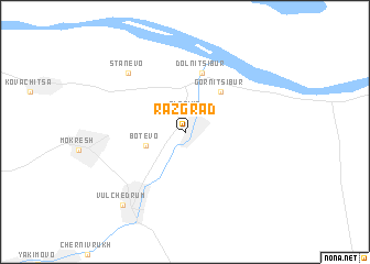 map of Razgrad