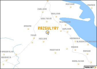 map of Razgulyay