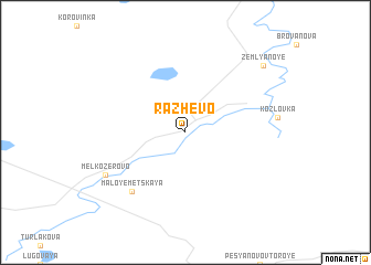 map of Razhevo