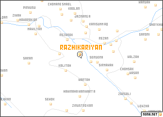 map of Razhīkāriyān