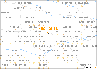 map of Razhishte