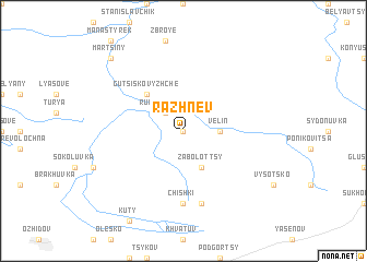 map of Razhnev