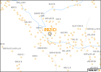 map of Razići