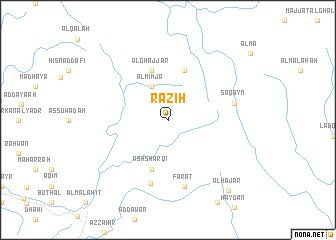 map of Rāziḩ