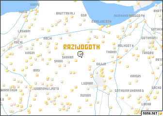 map of Rāzi jo Goth