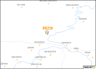 map of Razim