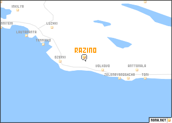 map of Razino