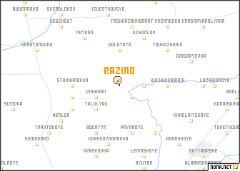 map of Razino