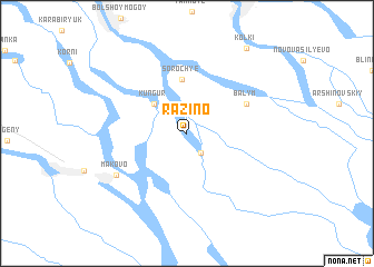 map of Razino