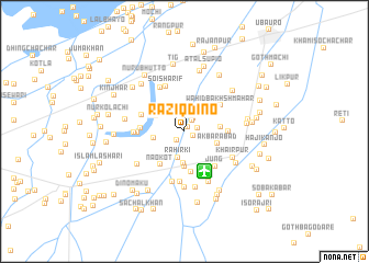 map of Rāziqdīno