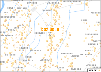 map of Rāzīwāla